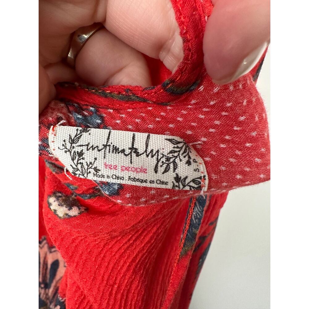 Intimately Free People Dobby Dot Dress Size S Rayon Lightweight Sleeveless A39 - Picture 7 of 9